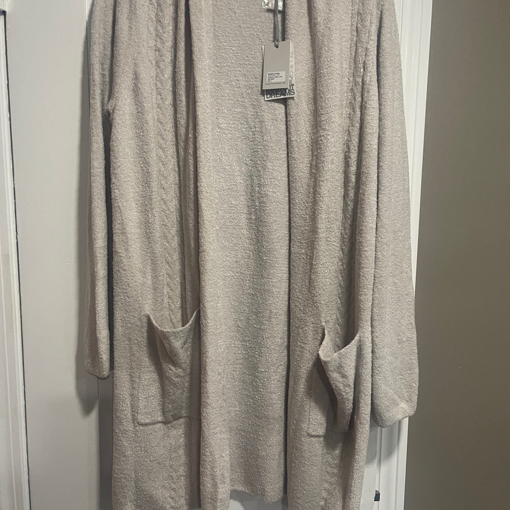 Barefoot Dreams Cozychic Lite Essential cable cardigan